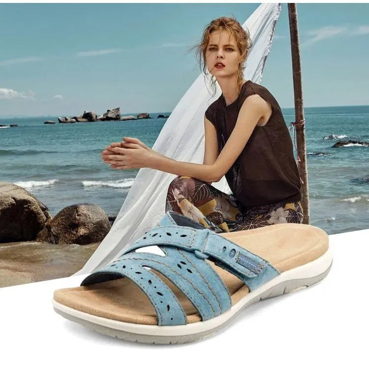 New Comfortable Leather Belt Slippers